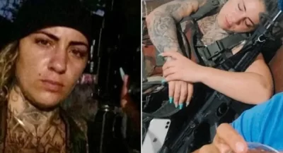Diaba Loira do CV tubaronense é foragida após atirar contra a PM no Rio de Janeiro