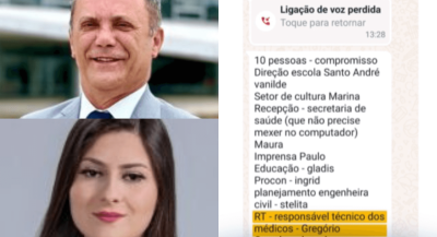 Prefeito de Capivari de Baixo divulga suposta conversa em que vereadora pede cargos em troca de apoio político Foto: Portal Infosul