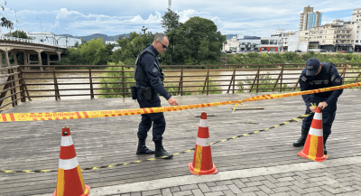 Prefeitura lança licitação para reconstrução do deck da Rua Lauro Müller Foto: divulgação | PMT