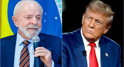 Ricardo Stuckert/Planalto e Reprodução/Facebook @DonaldTrump | Arte: Poder 360